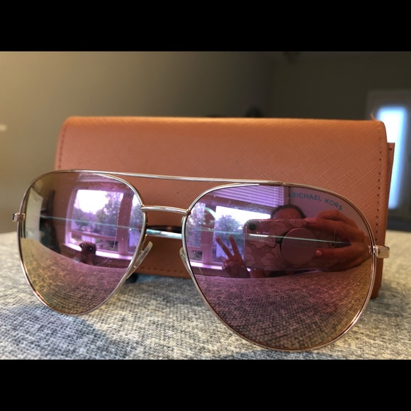 SOLD Michael Kors Reflective Aviator Sunglasses - Picture 3 of 3
